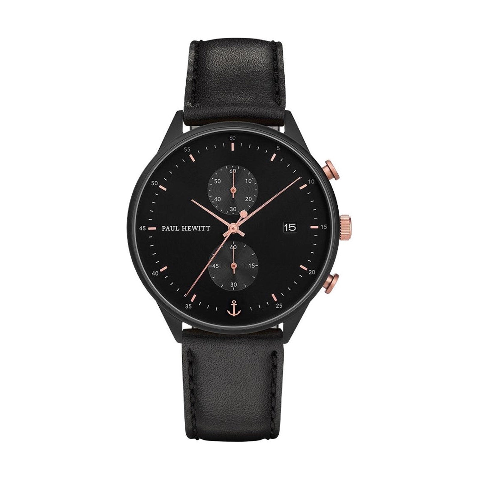 Paul Hewitt Midnight Ocean PH-C-B-BSR-2S Mens Watch Chronograph - Paul Hewitt Midnight Ocean PH-C-B-BSR-2S Mens Watch Chronograph