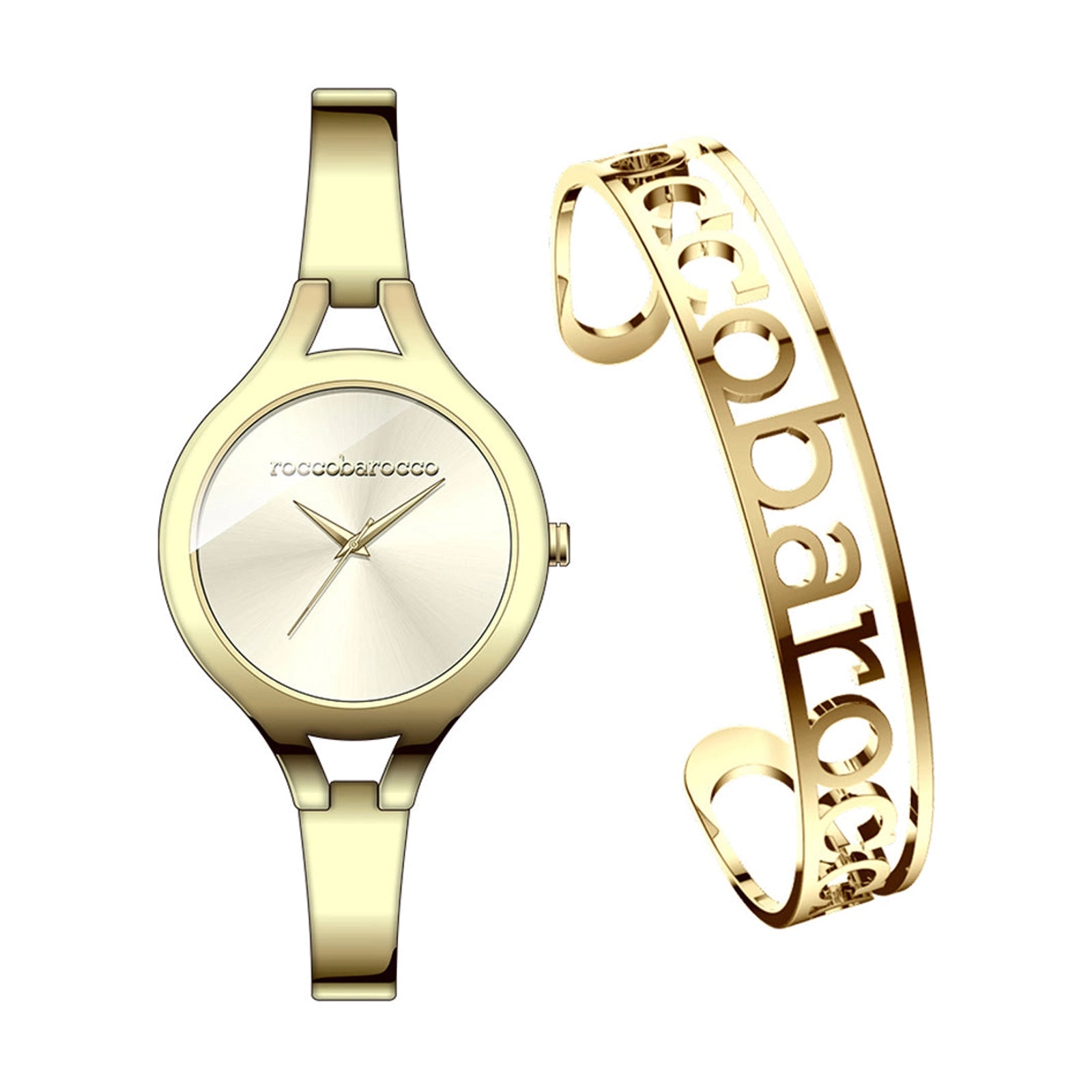 Roccobarocco RB.2216S-03M Ladies Watch and Bangle Set - Roccobarocco RB.2216S-03M Ladies Watch and Bangle Set
